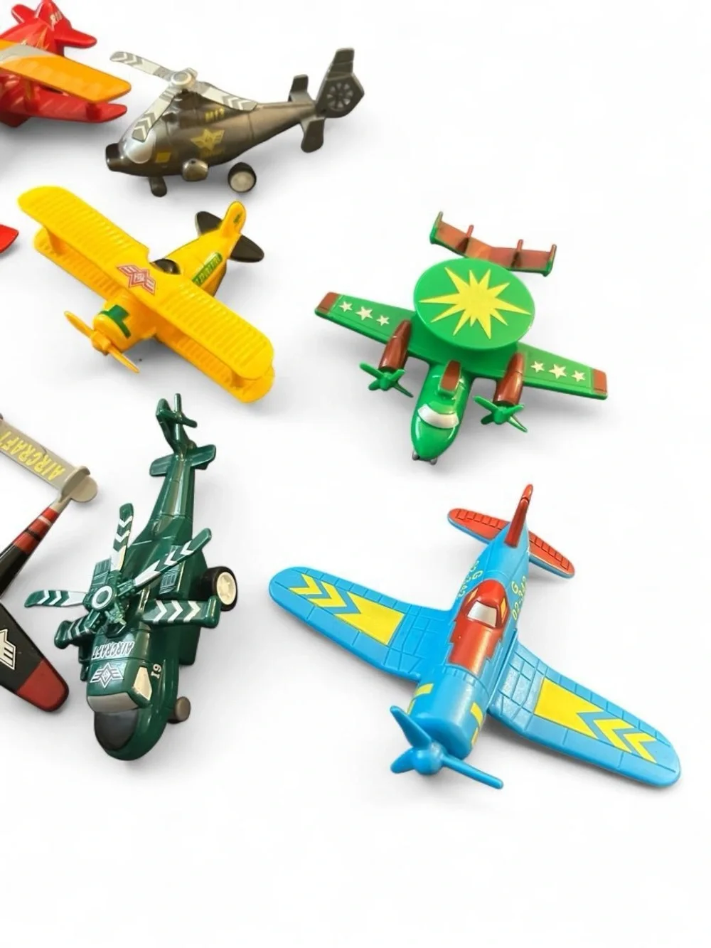 Huge Toy Airplane & Helicopter Lot - Plastic Military & Rescue Fleet - 16pc